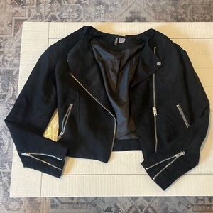 H&M faux suede/leather jacket size 6